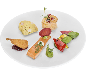 Hullis-Menü, Fisch Vorspeisenteller