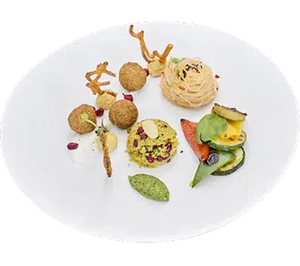 Hullis-Menü, veganer Vorspeisenteller